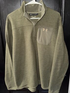 Under Armour Olive Performance Half-Zip Sweatshirt